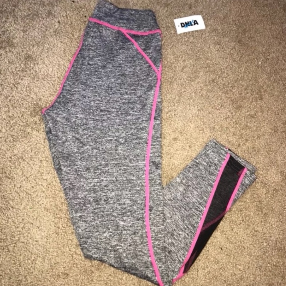 👖grey/pink activewear leggings
